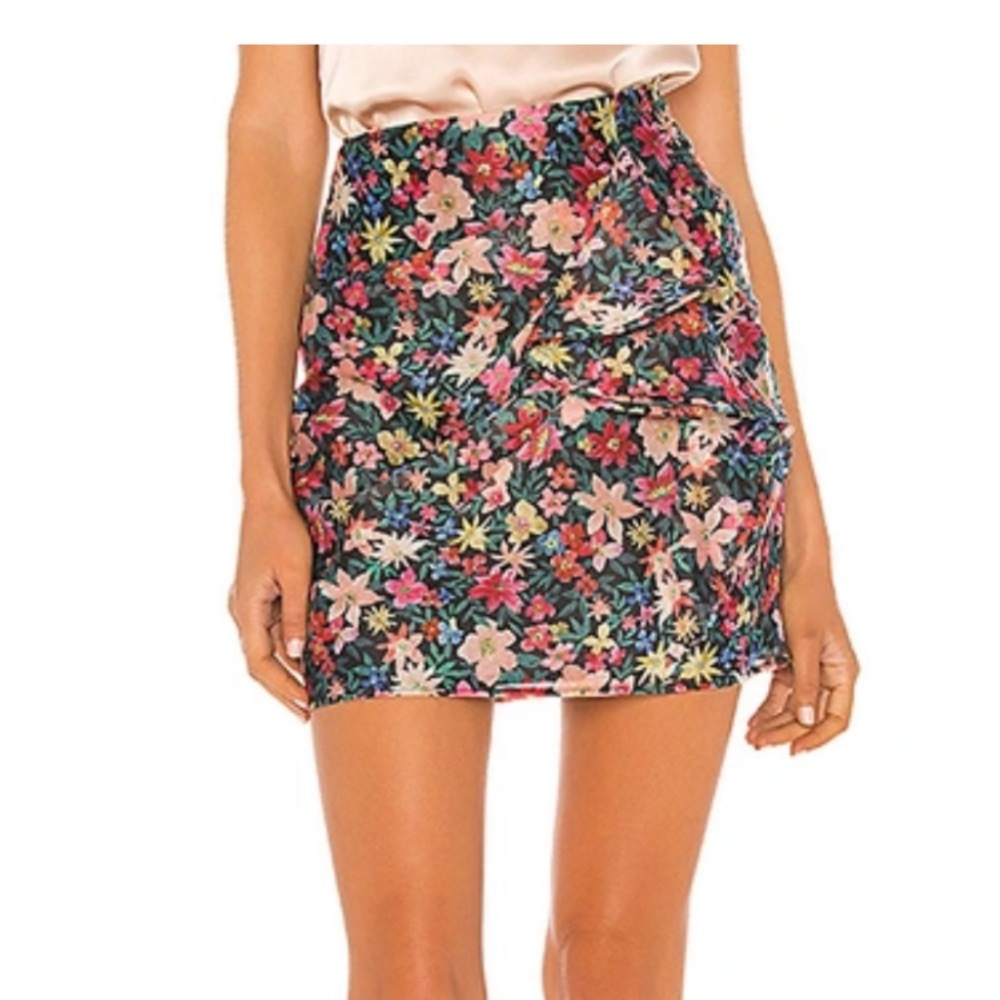 C/MEO Collective and ever more skirt in black garden floral